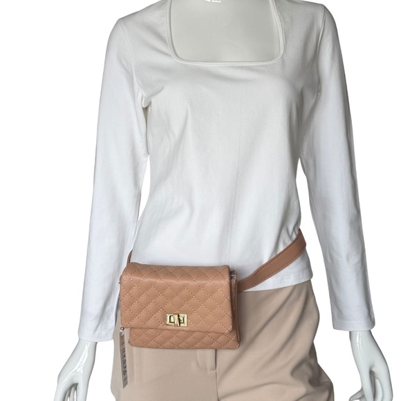 Mali + Lili (White House Black Market) Quilted Belt Bag/Crossbody Purse NWT - Picture 2 of 10